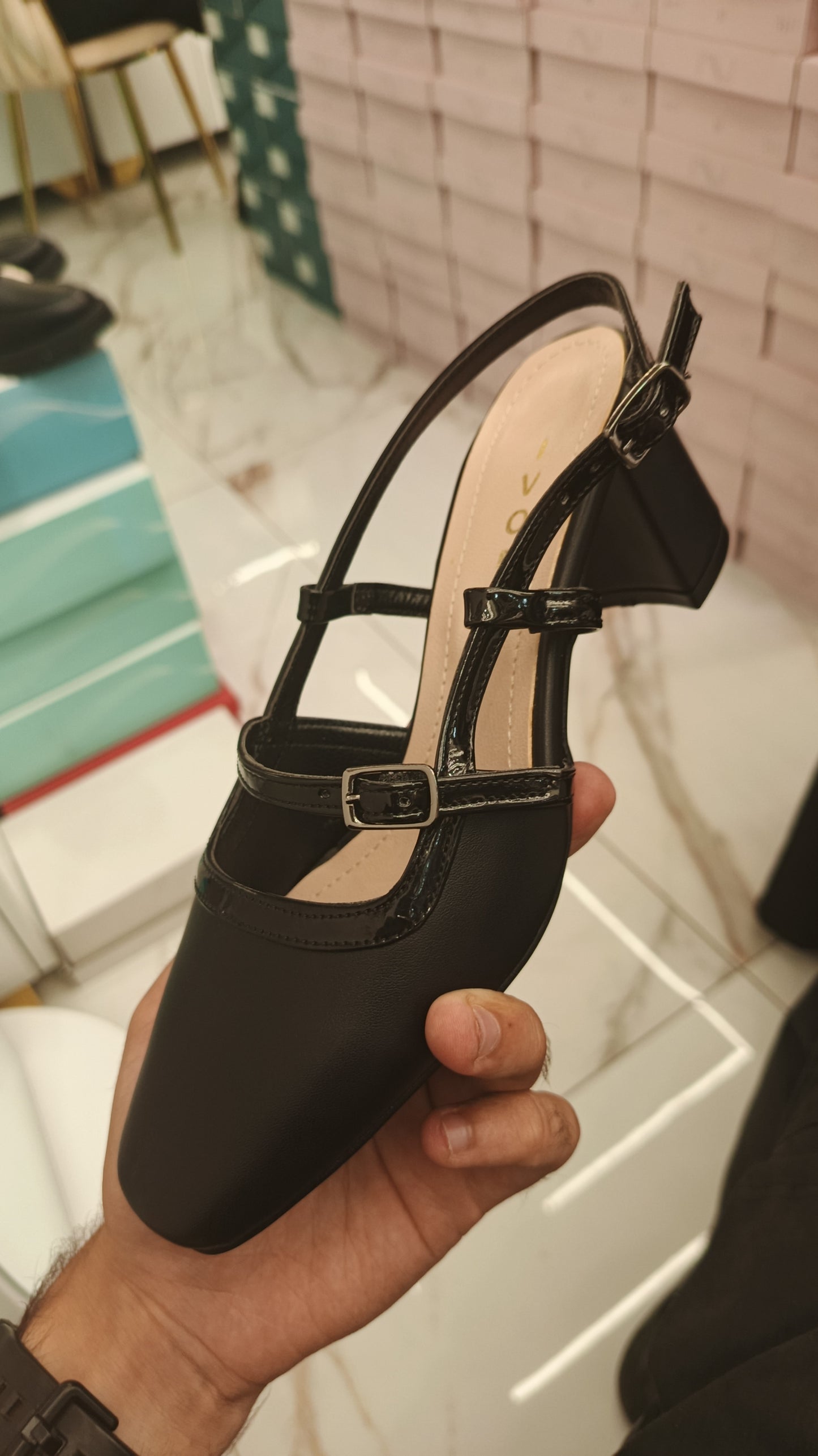 Mary Jane Slingback Heel