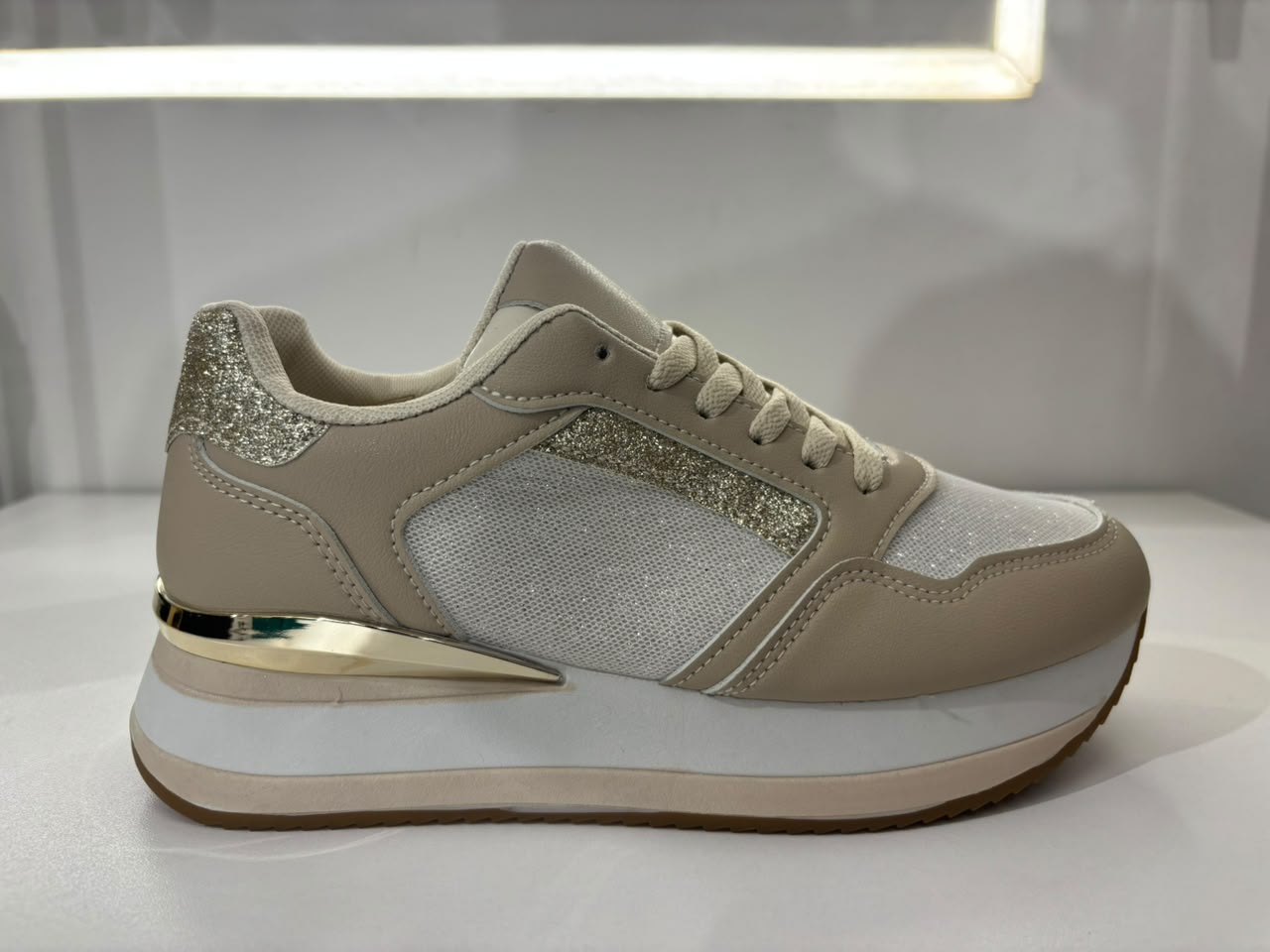 Glitter Platform Sneakers