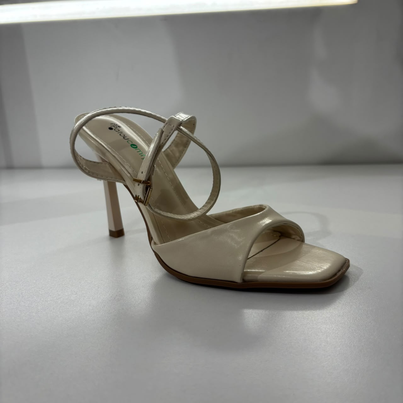 Minimal Ankle Strap Heel