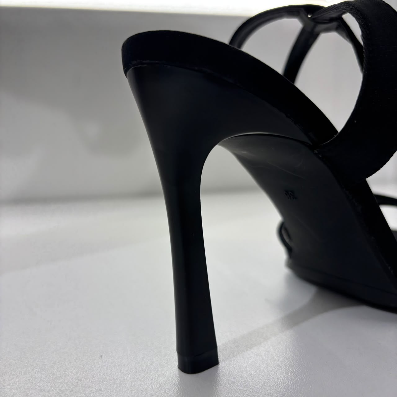 Minimal Ankle Strap Heel
