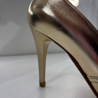 Metallic Cross Strap Pump