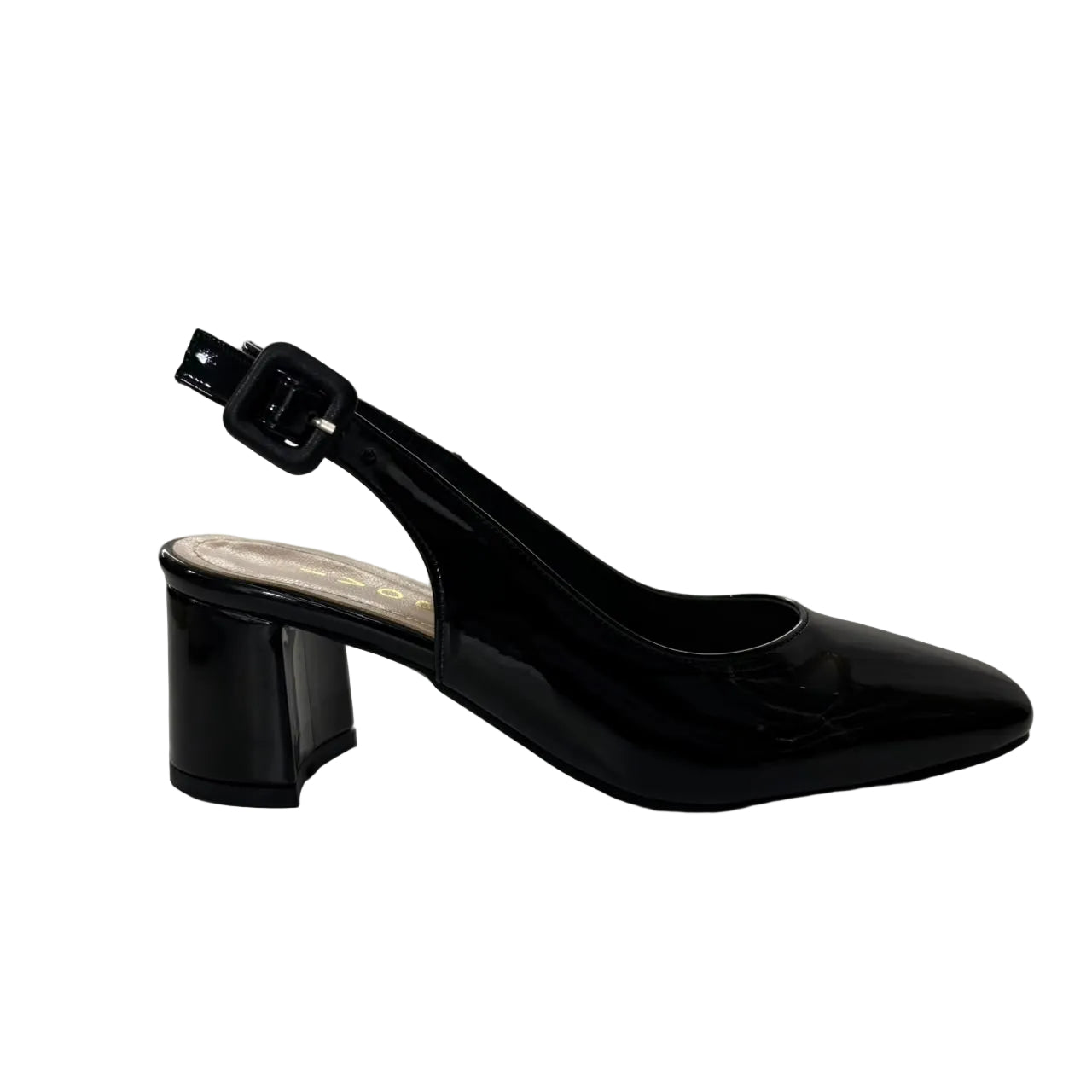 Patent Slingback Pump