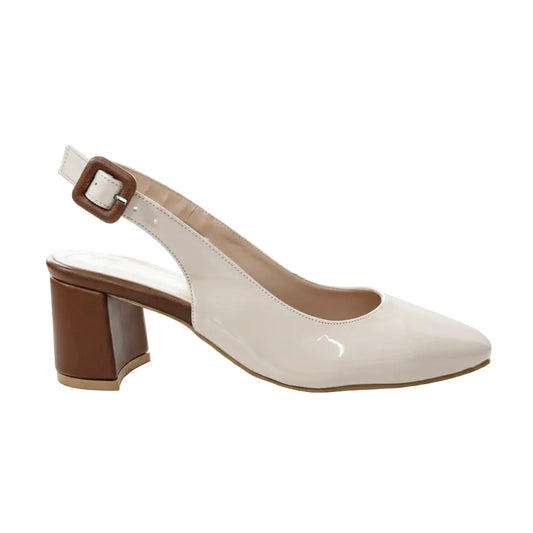Patent Slingback Pump