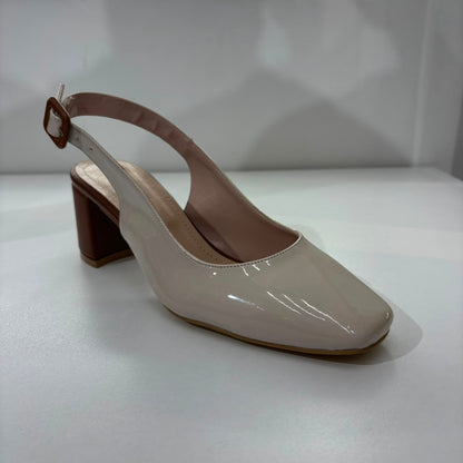 Patent Slingback Pump