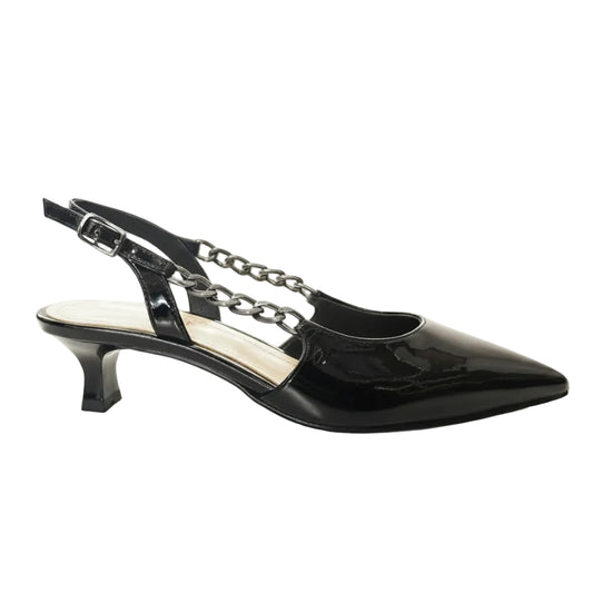 Patent Slingback Pointed Heel
