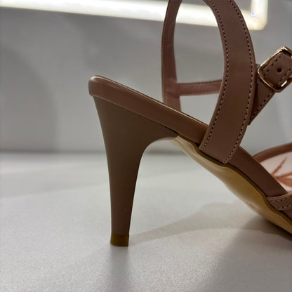 Elegant Lace Slingback Heels