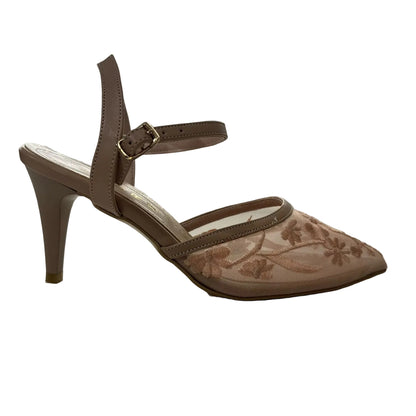 Elegant Lace Slingback Heels