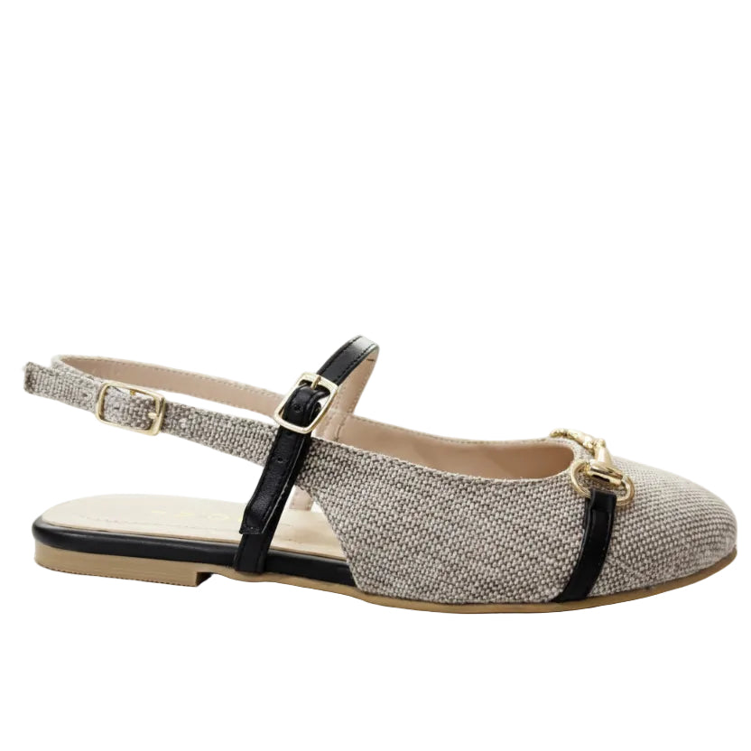Horsebit Mary Jane Flat