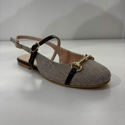 Horsebit Mary Jane Flat