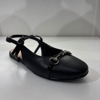 Horsebit Mary Jane Flat