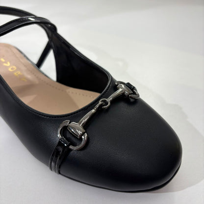 Horsebit Mary Jane Flat