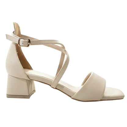 Patent Cross Strap Heel