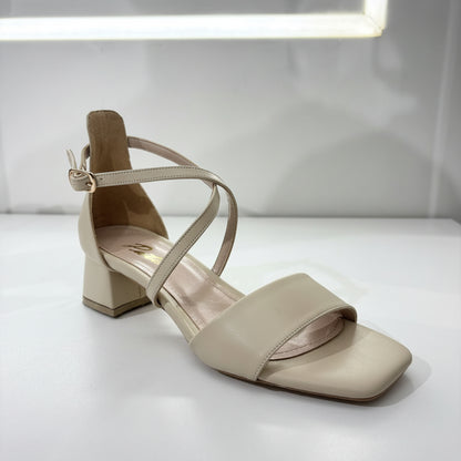 Patent Cross Strap Heel