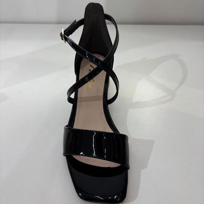 Patent Block Heel Strappy