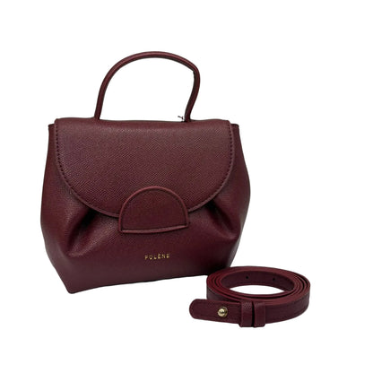 Structured Top-Handle Handbag with Adjustable Shoulder Strap