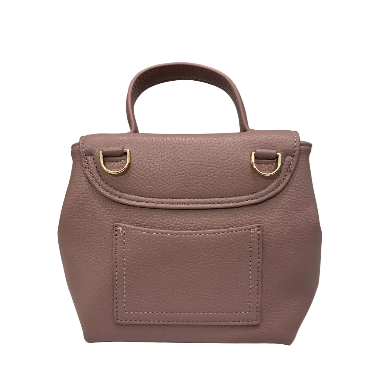 Structured Top-Handle Handbag with Adjustable Shoulder Strap