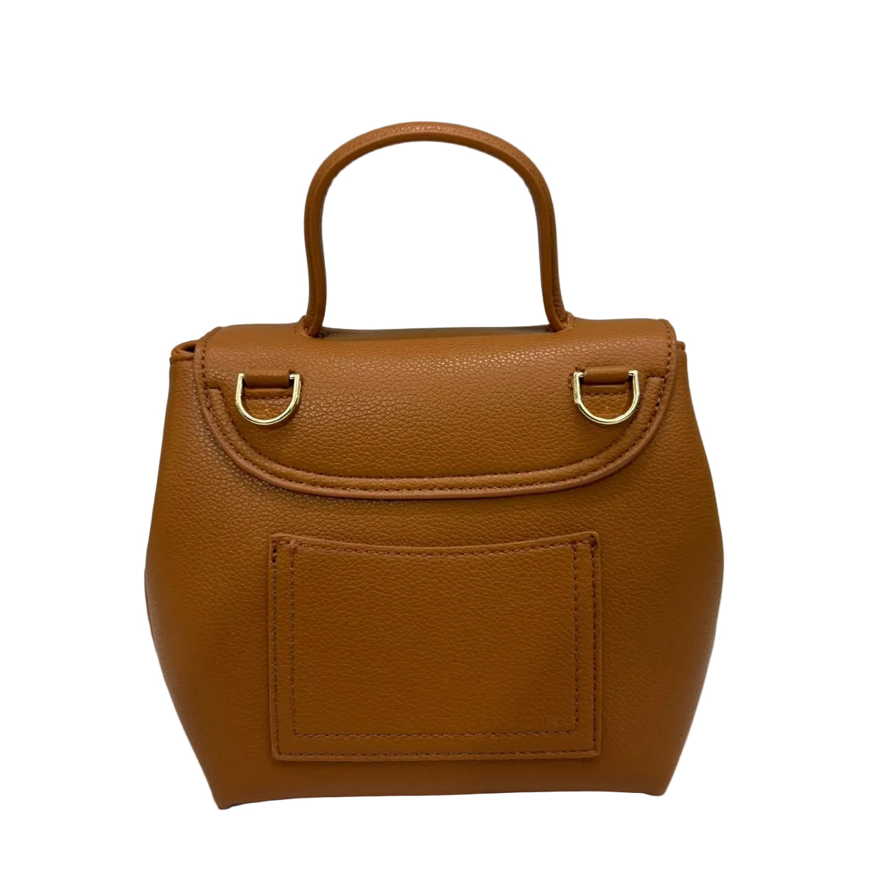 Structured Top-Handle Handbag with Adjustable Shoulder Strap