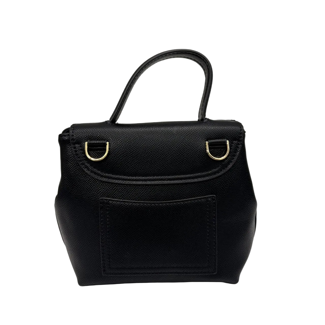 Structured Top-Handle Handbag with Adjustable Shoulder Strap