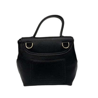 Structured Top-Handle Handbag with Adjustable Shoulder Strap