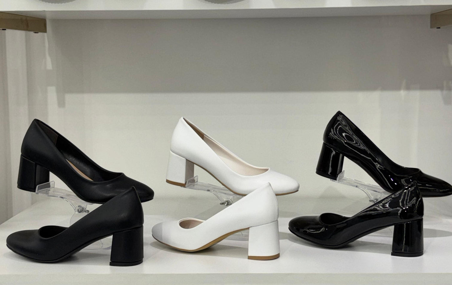 Classic Block Heel Pumps