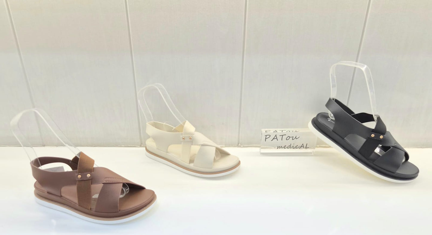 Cross Strap Comfort Sandal