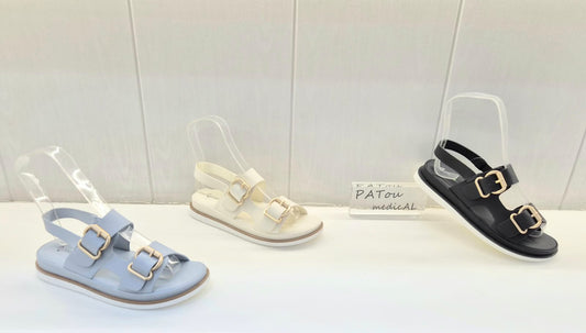 Double Buckle Comfort Sandal