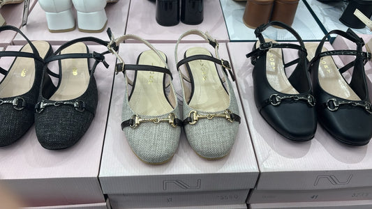 Horsebit Mary Jane Flat