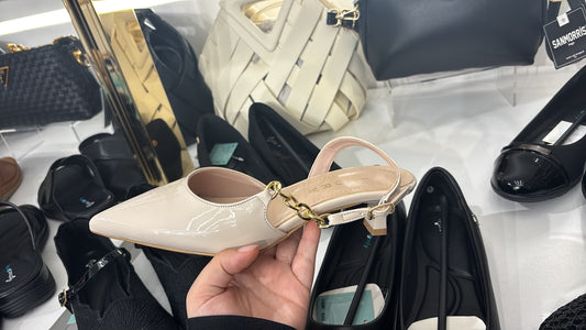 Patent Slingback Pointed Heel