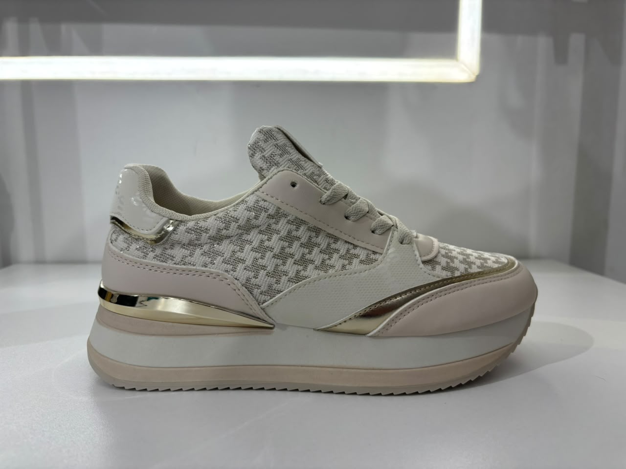 Pattern Platform Sneakers