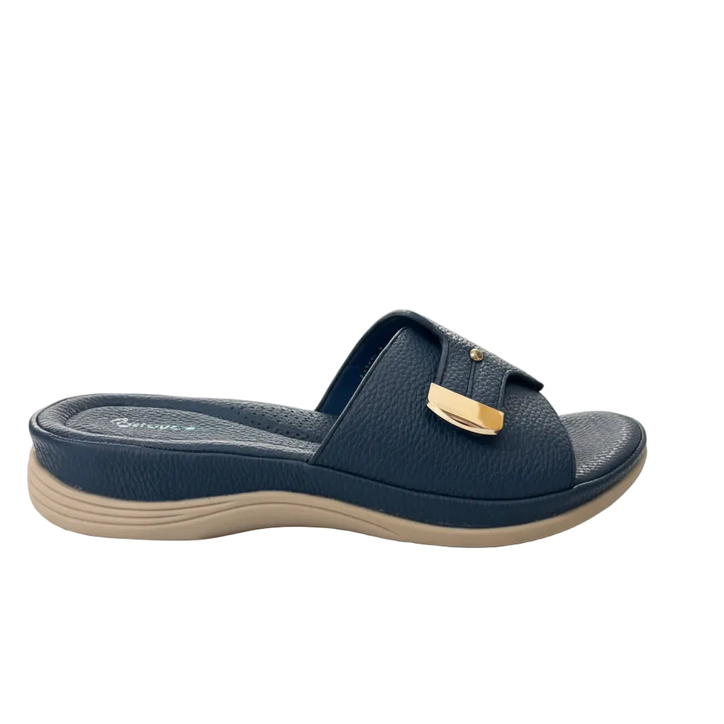 ComfortStride Metallic Buckle