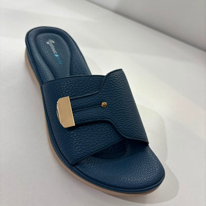 ComfortStride Metallic Buckle