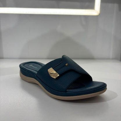 ComfortStride Metallic Buckle